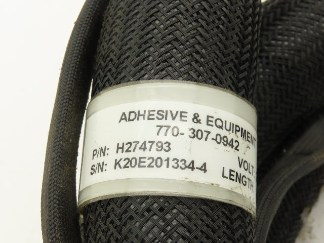 Nordson Adhesive & Equipment H274793 Hot Melt Glue Dispenser Hose 8' Length 240V