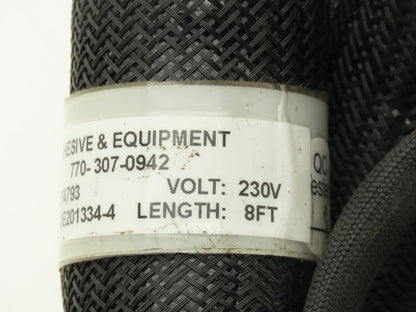 Nordson Adhesive & Equipment H274793 Hot Melt Glue Dispenser Hose 8' Length 240V