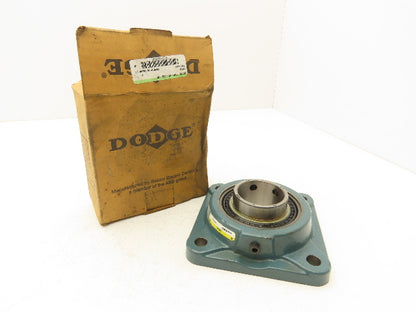 Dodge F4B-SC-200-NL Flange Mount Ball Bearing 2" Bore Sealed Set Screw 4-Bolt