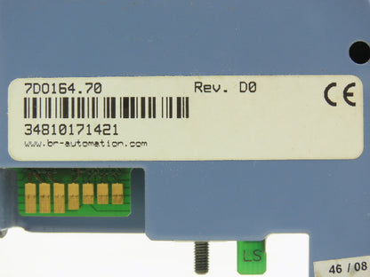 B&R Automation 7DO164.70 Digital Output Module Rev D0 Digital Outputs