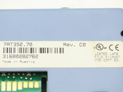 B&R Automation 7AT352.70 RTD Input Module Rev C0 Analog Inputs