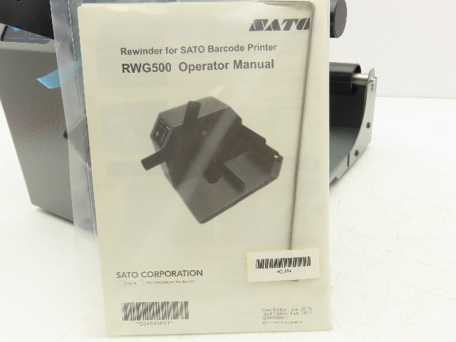 Sato RWG500 Rewinder 5" For Barcode Printer Labeler 24VDC 2 Amp