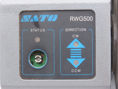 Sato RWG500 Rewinder 5" For Barcode Printer Labeler 24VDC 2 Amp READ