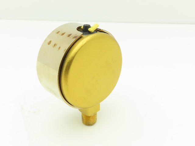 Wika 9310681 Liquid Filled Brass Pressure Gauge 0-30PSI 1/4"NPT