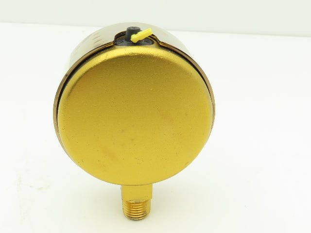 Wika 9310681 Liquid Filled Brass Pressure Gauge 0-30PSI 1/4"NPT