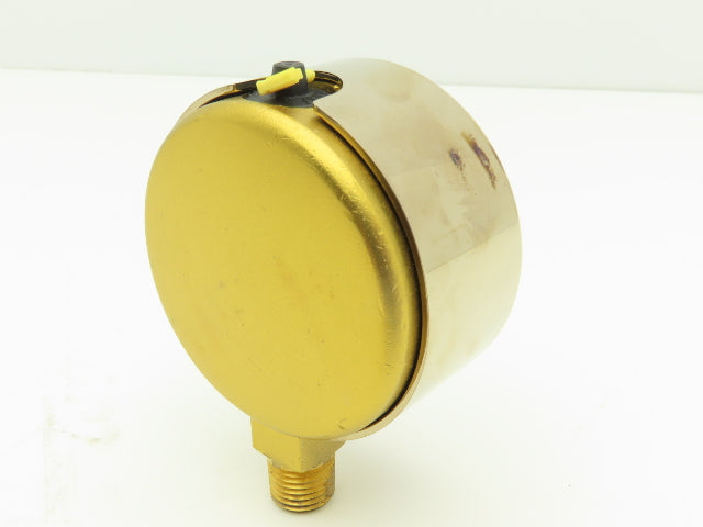 Wika 9310681 Liquid Filled Brass Pressure Gauge 0-30PSI 1/4"NPT