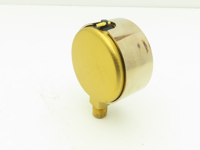 Wika 9310681 Liquid Filled Brass Pressure Gauge 0-30PSI 1/4"NPT