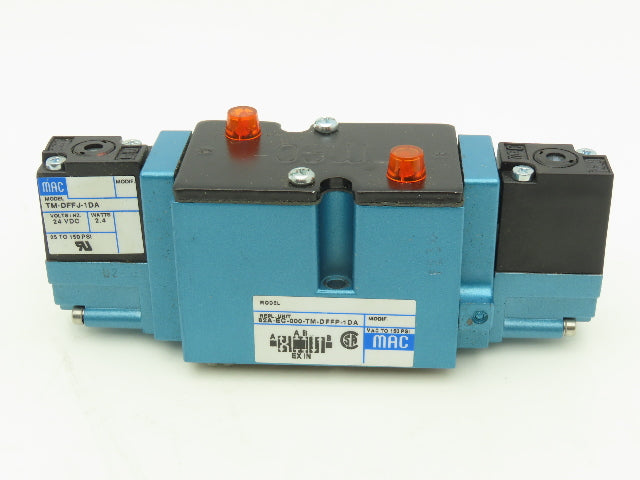 Mac 82A-EC-000-TM Pneumatic Solenoid Valve 4/3 Double Acting 150PSI 24VDC Coil