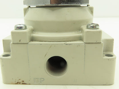SMC VH410-N04-L Rotary Hand Lever Pneumatic Air Control Valve 3 Pos 1/2" NPT