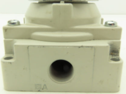 SMC VH410-N04-L Rotary Hand Lever Pneumatic Air Control Valve 3 Pos 1/2" NPT