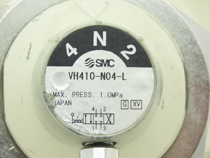 SMC VH410-N04-L Rotary Hand Lever Pneumatic Air Control Valve 3 Pos 1/2" NPT