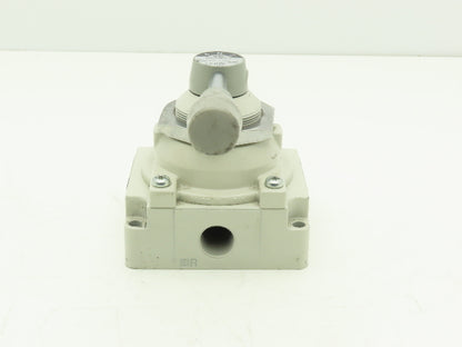 SMC VH410-N04-L Rotary Hand Lever Pneumatic Air Control Valve 3 Pos 1/2" NPT