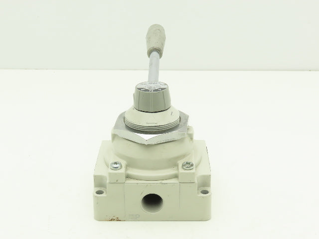 SMC VH410-N04-L Rotary Hand Lever Pneumatic Air Control Valve 3 Pos 1/2" NPT