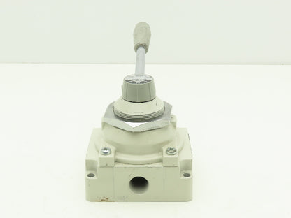 SMC VH410-N04-L Rotary Hand Lever Pneumatic Air Control Valve 3 Pos 1/2" NPT