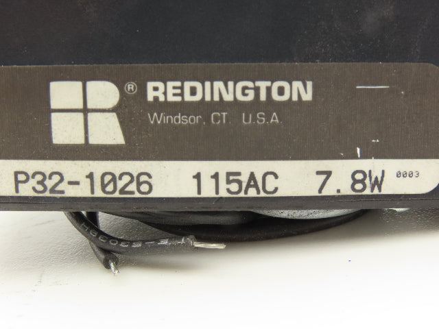 Redington P32-1026 Electromechanical Counter 6-Digit 115VAC Reset Key