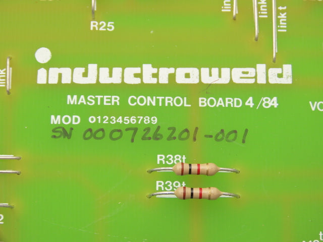Inductroweld 0123456789 G6274C Master Control Printed Circuit Board PCB