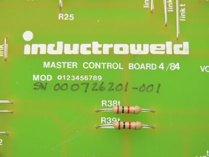 Inductroweld 0123456789 G6274C Master Control Printed Circuit Board PCB