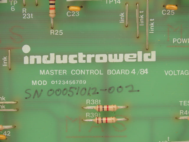 Inductroweld 0123456789 G6274C Master Control Printed Circuit Board PCB