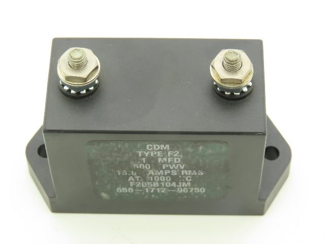 CDM F205B104JM Mica Capacitor 0.1MFD 500PWV 18A 1MHz Lot of 2