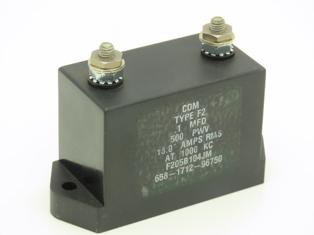 CDM F205B104JM Mica Capacitor 0.1MFD 500PWV 18A 1MHz Lot of 2