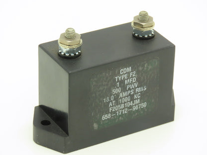 CDM F205B104JM Mica Capacitor 0.1MFD 500PWV 18A 1MHz Lot of 2