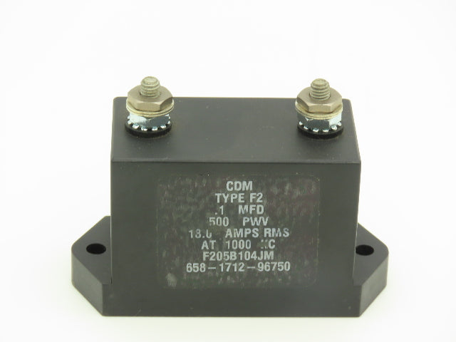 CDM F205B104JM Mica Capacitor 0.1MFD 500PWV 18A 1MHz Lot of 2