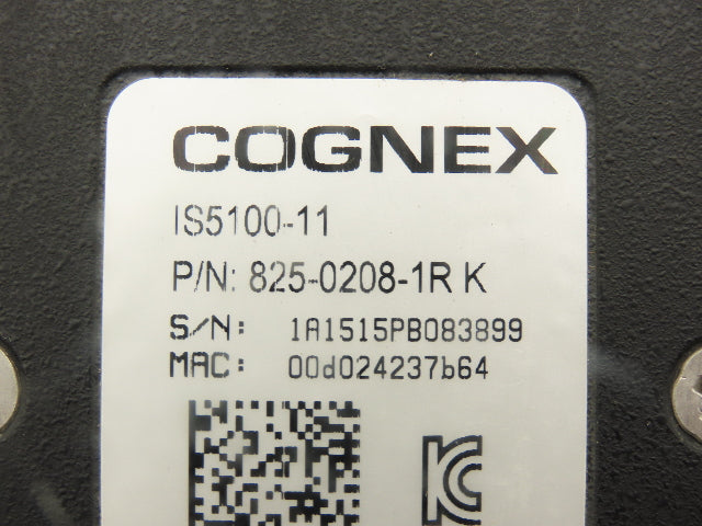 Cognex 825-0208-1R K In-Sight 5100 Vision Camera Machine Photo Eye IS5100-11
