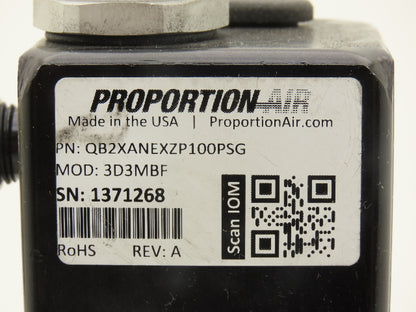 Proportion Air QB2XANEXZP100PSG RM008N Pressure Regulator Control Valve 1"NPT