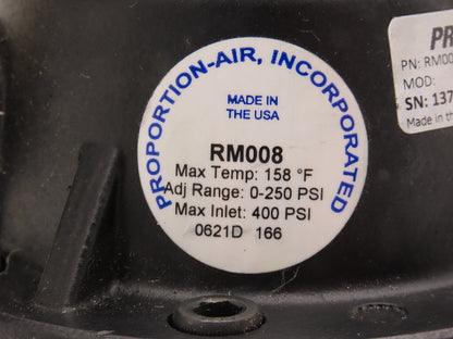 Proportion Air QB2XANEXZP100PSG RM008N Pressure Regulator Control Valve 1"NPT