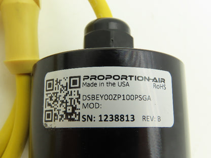 Proportion Air DSBEY00ZP100PSGA Pressure Transducer 1/4"NPT