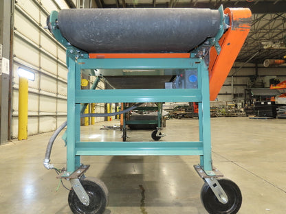 Roach 28"x 10' Portable Slider Bed Conveyor 24"Belt .33Hp 230/460V 3PH 65FPM