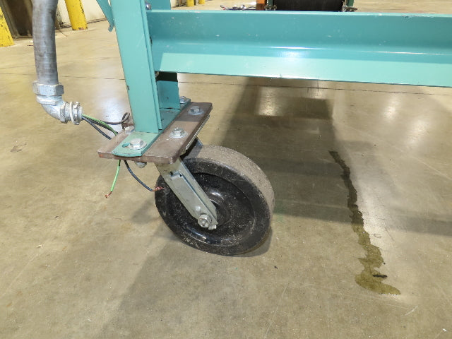 Roach 28"x 10' Portable Slider Bed Conveyor 24"Belt .33Hp 230/460V 3PH 65FPM