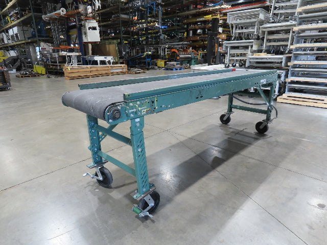 Roach 28"x 10' Portable Slider Bed Conveyor 24"Belt .33Hp 230/460V 3PH 65FPM