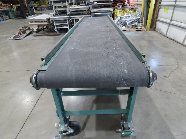 Roach 28"x 10' Portable Slider Bed Conveyor 24"Belt .33Hp 230/460V 3PH 65FPM