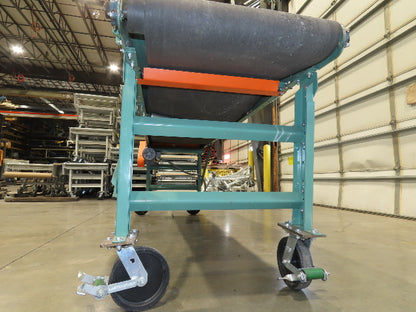 Roach 28"x 10' Portable Slider Bed Conveyor 24"Belt .33Hp 230/460V 3PH 65FPM