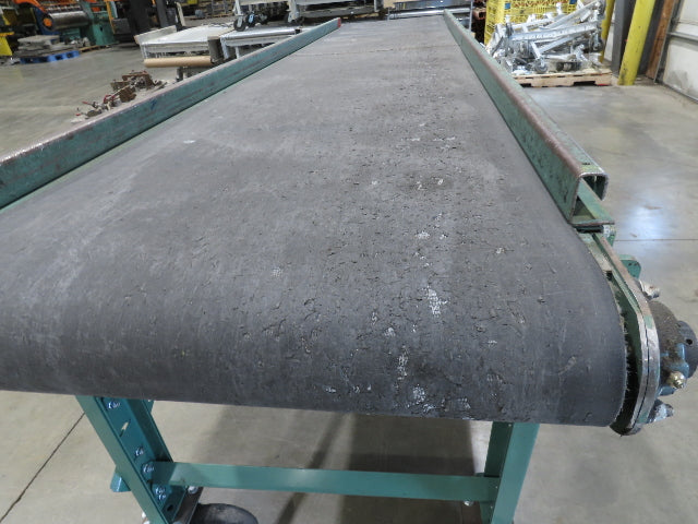 Roach 28"x 10' Portable Slider Bed Conveyor 24"Belt .33Hp 230/460V 3PH 65FPM