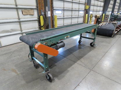 Roach 28"x 10' Portable Slider Bed Conveyor 24"Belt .33Hp 230/460V 3PH 65FPM