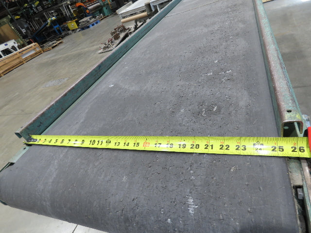 Roach 28"x 10' Portable Slider Bed Conveyor 24"Belt .33Hp 230/460V 3PH 65FPM