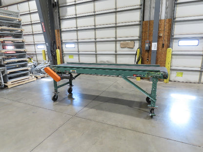 Roach 28"x 10' Portable Slider Bed Conveyor 24"Belt .33Hp 230/460V 3PH 65FPM