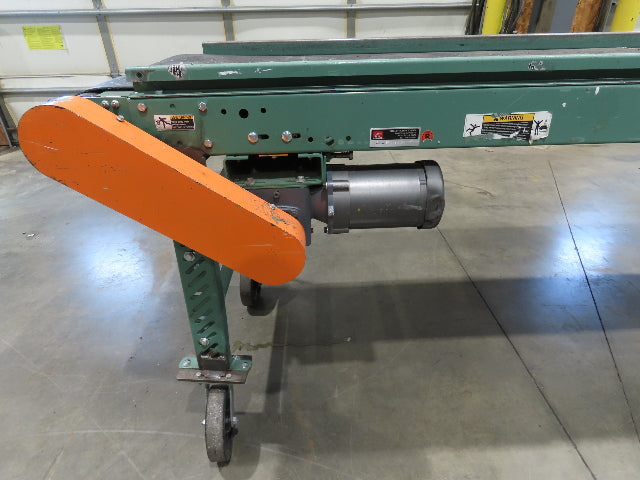 Roach 28"x 10' Portable Slider Bed Conveyor 24"Belt .33Hp 230/460V 3PH 65FPM