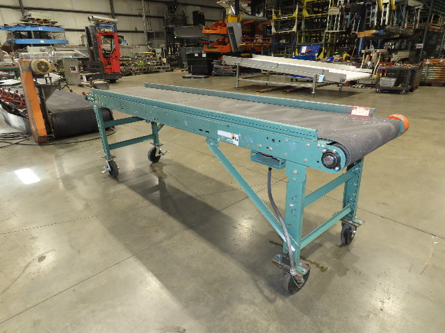 Roach 28"x 10' Portable Slider Bed Conveyor 24"Belt .33Hp 230/460V 3PH 65FPM