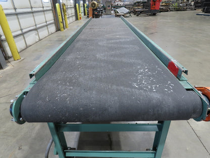 Roach 28"x 10' Portable Slider Bed Conveyor 24"Belt .33Hp 230/460V 3PH 65FPM