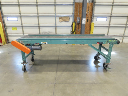 Roach 28"x 10' Portable Slider Bed Conveyor 24"Belt .33Hp 230/460V 3PH 65FPM