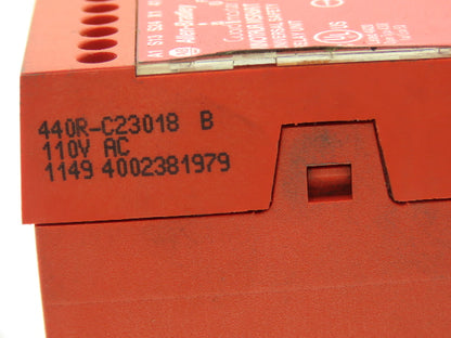 Allen Bradley 440R-C23018 B Guardmaster Minotaur MSR6R/T Safety Relay 110VAC