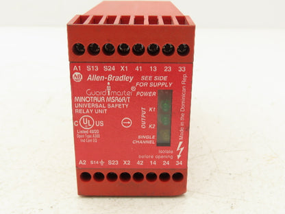 Allen Bradley 440R-C23018 B Guardmaster Minotaur MSR6R/T Safety Relay 110VAC