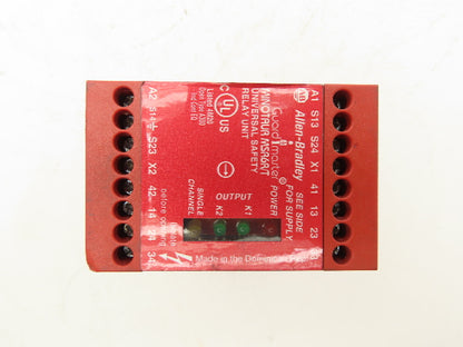 Allen Bradley 440R-C23018 B Guardmaster Minotaur MSR6R/T Safety Relay 110VAC