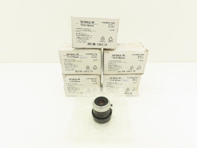 Fujifilm Fujinon HF12.5HA-1B Machine Camera Lens 1:1.4/12.5mm Lot of 5