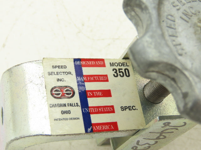 Speed Selector 350 Knob Bracket Mechanically Adjustable Speed Pulley Lot of 2