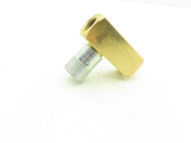 Parker F1200B Colorflow Brass Hydraulic Flow Control Valve 3/4"NPT 25GPM 2000PSI