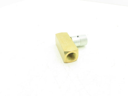 Parker F1200B Colorflow Brass Hydraulic Flow Control Valve 3/4"NPT 25GPM 2000PSI